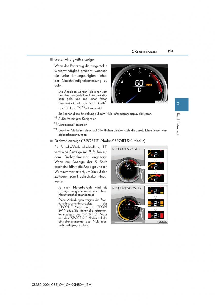 Lexus GS F IV 4 Handbuch / page 119