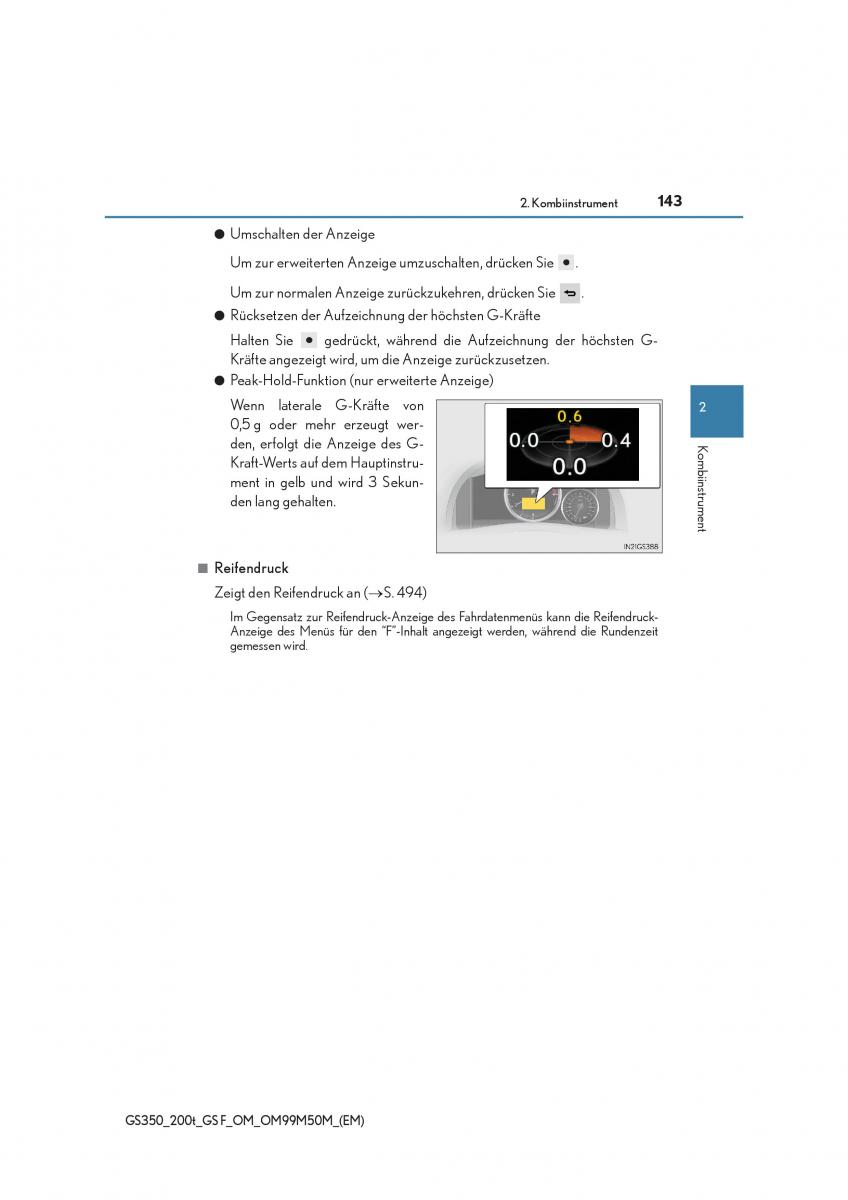 Lexus GS F IV 4 Handbuch / page 143