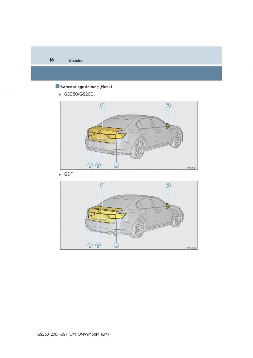 Lexus GS F IV 4 Handbuch / page 16