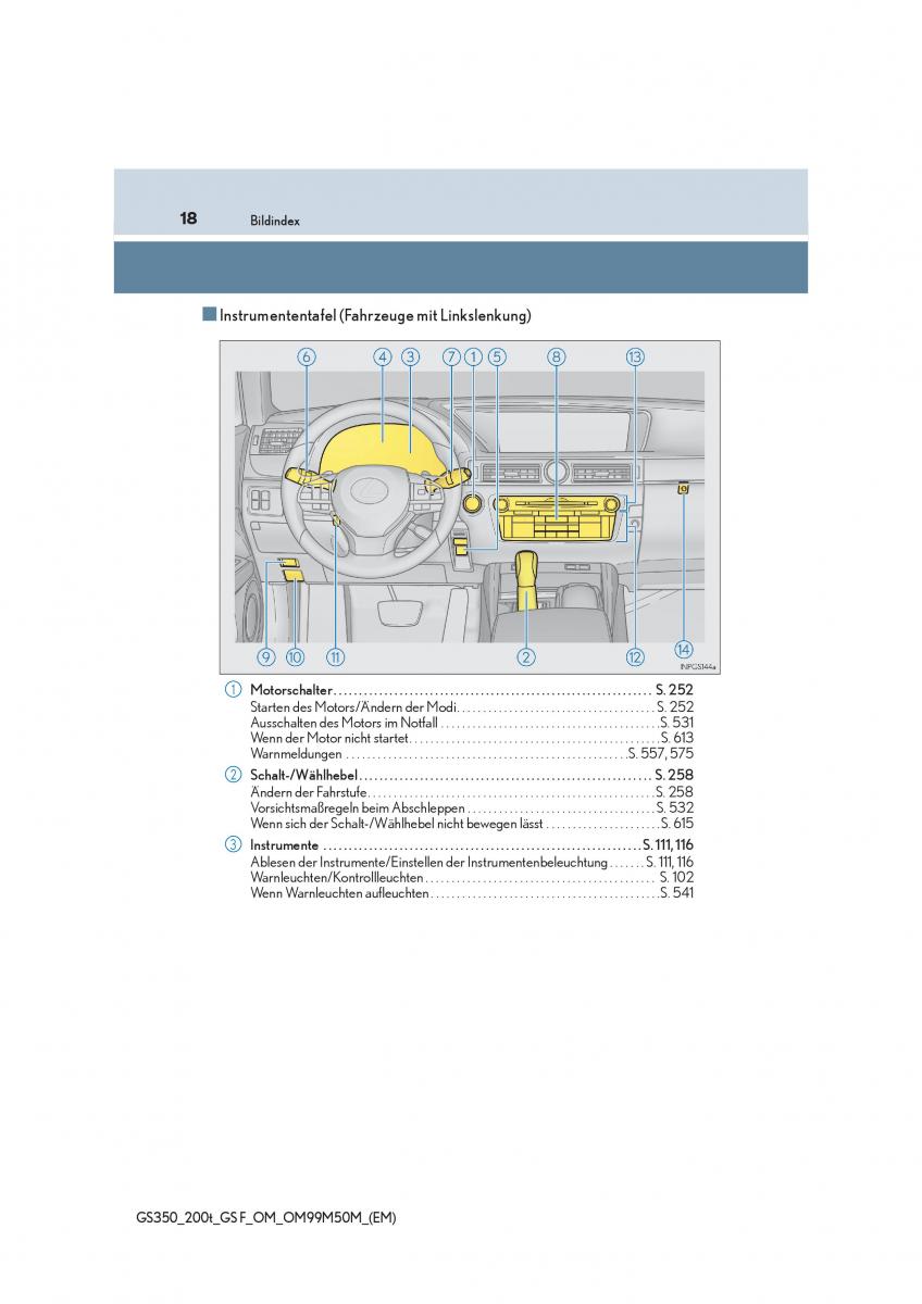 Lexus GS F IV 4 Handbuch / page 18