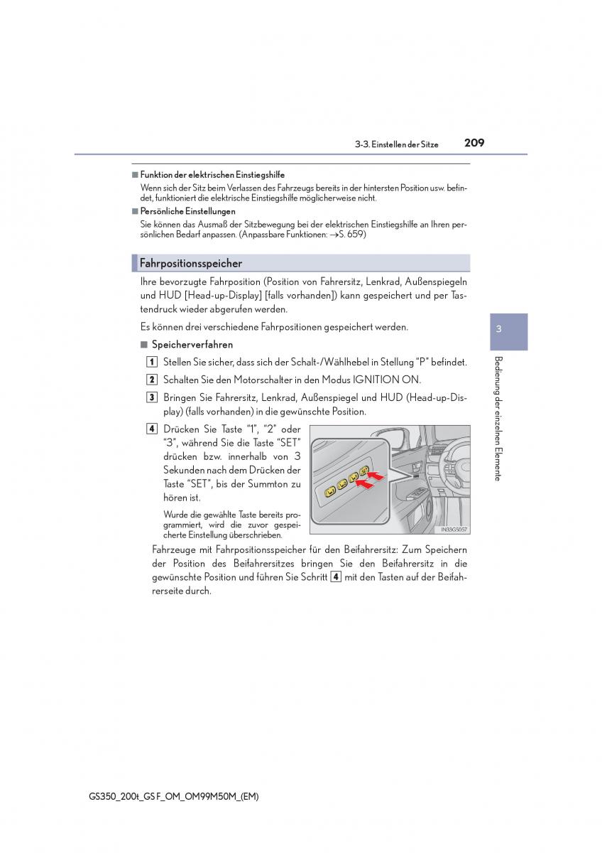 Lexus GS F IV 4 Handbuch / page 209