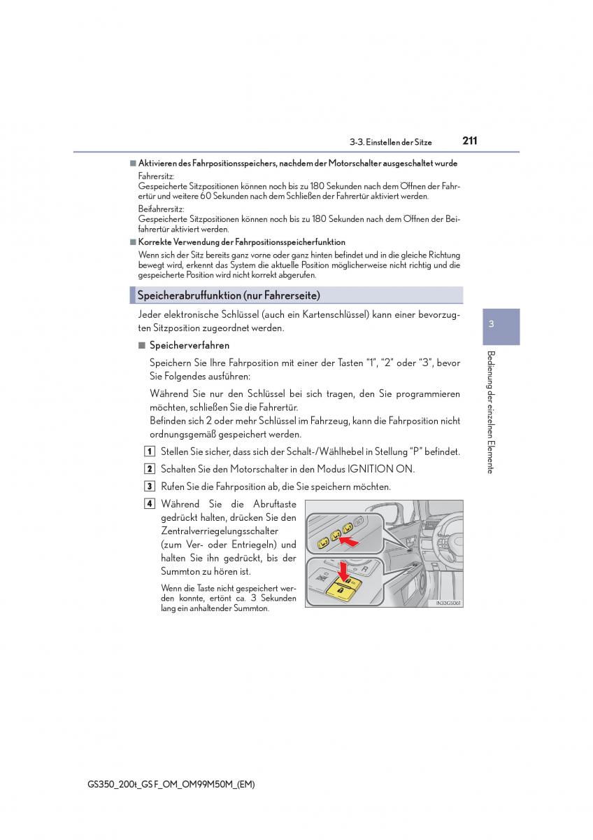 Lexus GS F IV 4 Handbuch / page 211