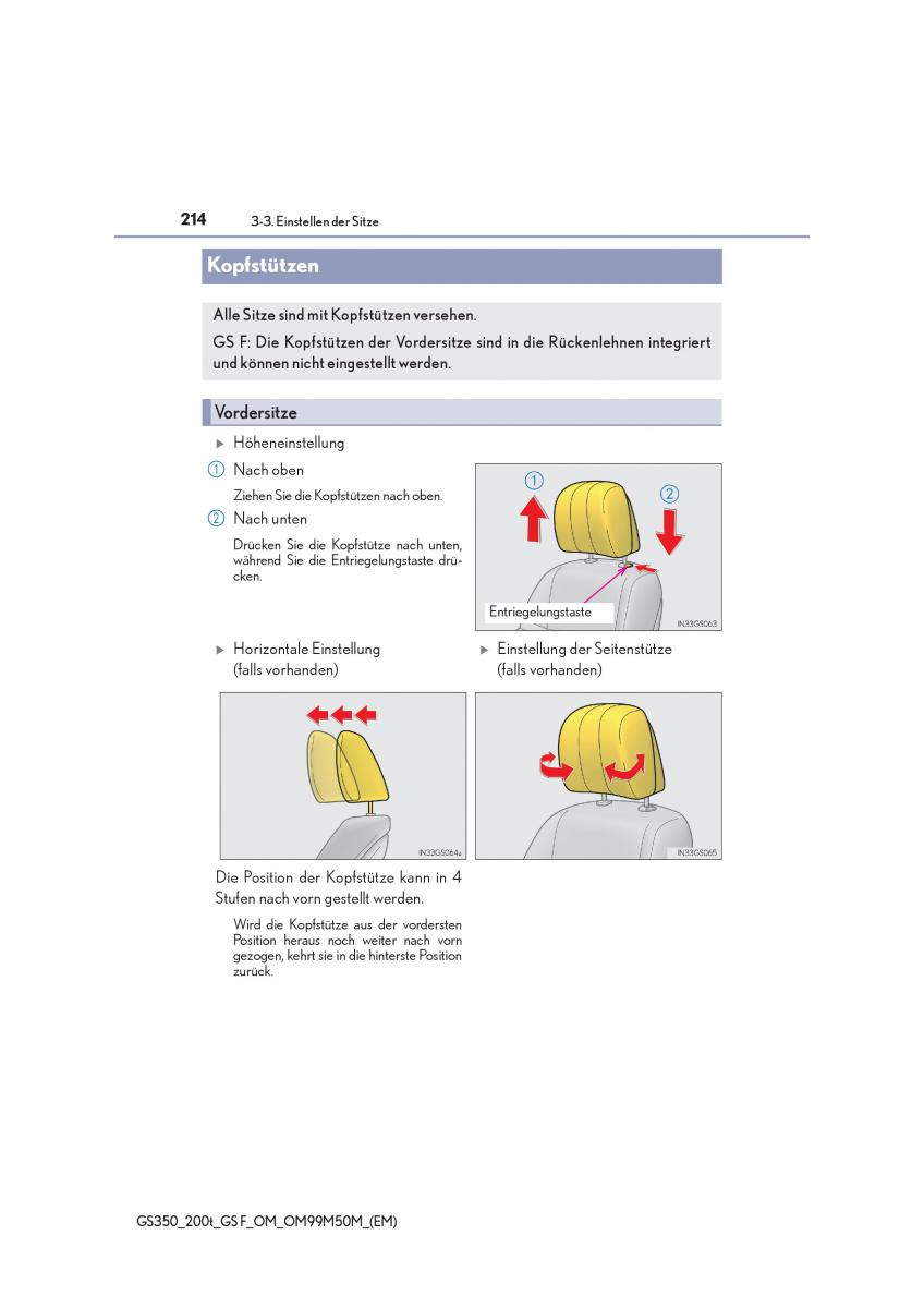 Lexus GS F IV 4 Handbuch / page 214