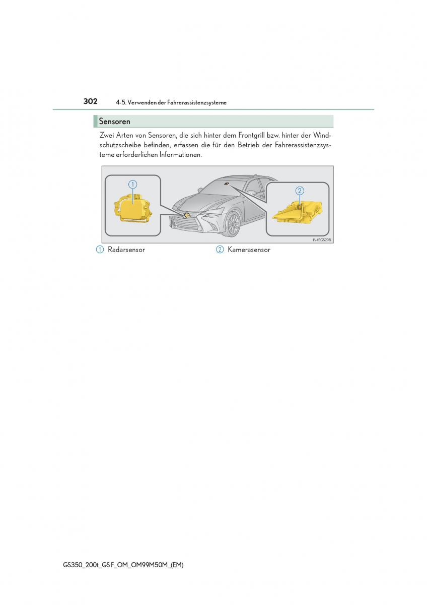 Lexus GS F IV 4 Handbuch / page 302