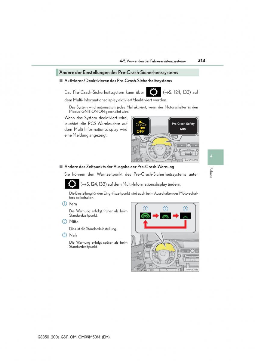 Lexus GS F IV 4 Handbuch / page 313
