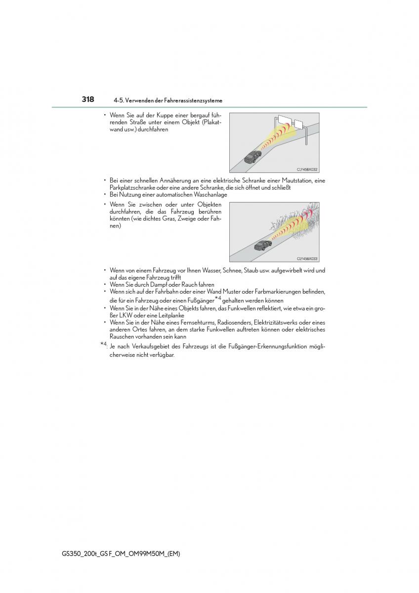 Lexus GS F IV 4 Handbuch / page 318