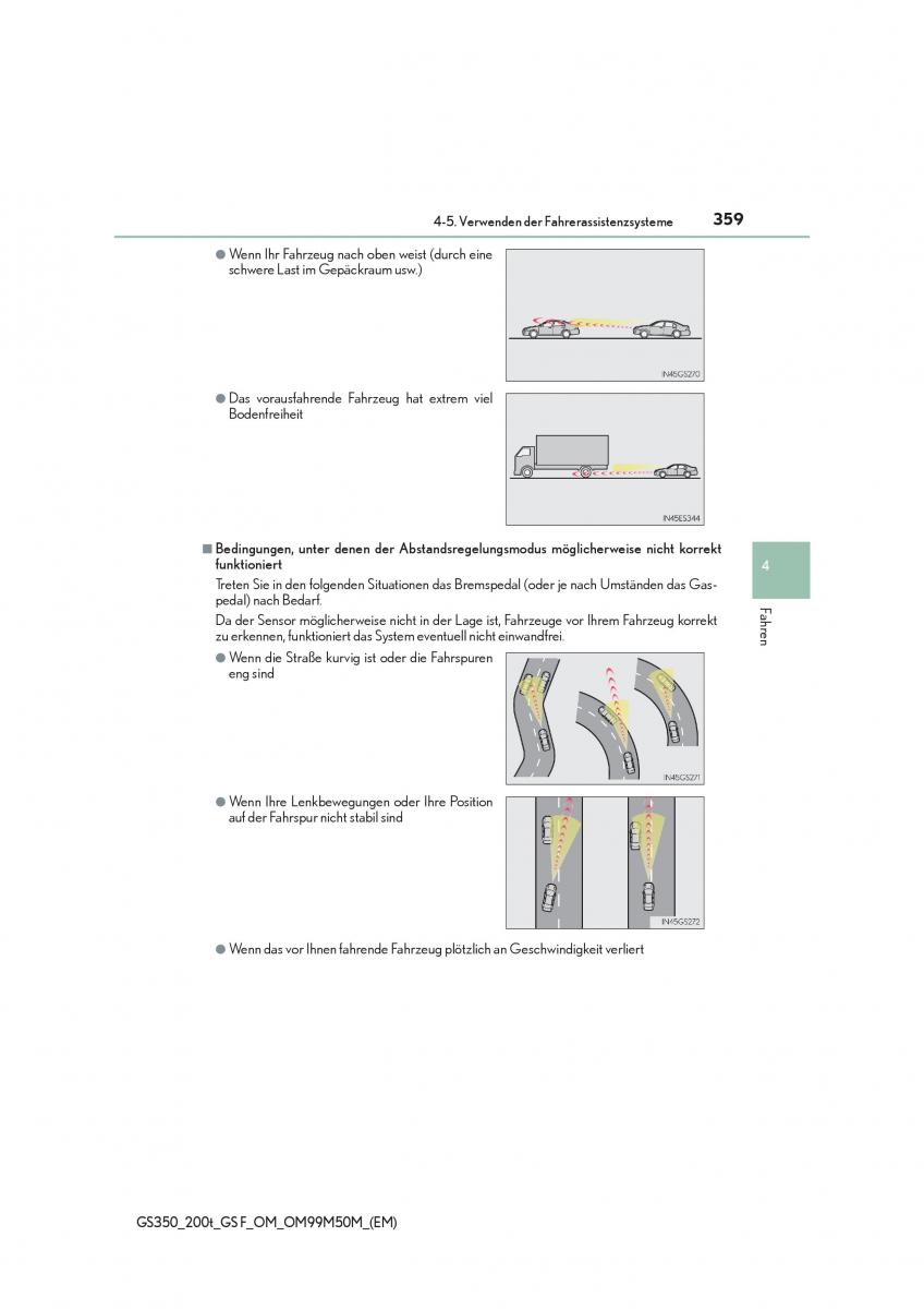 Lexus GS F IV 4 Handbuch / page 359