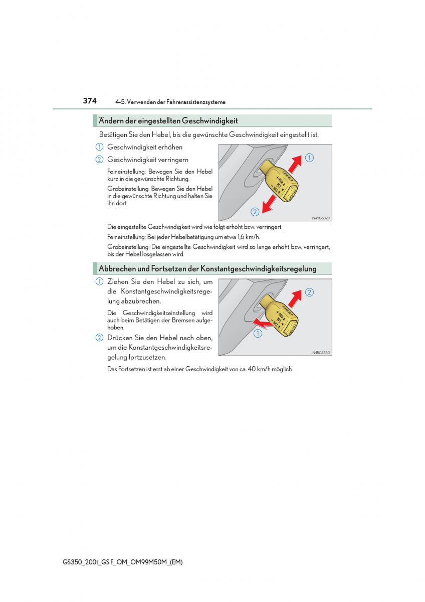 Lexus GS F IV 4 Handbuch / page 374