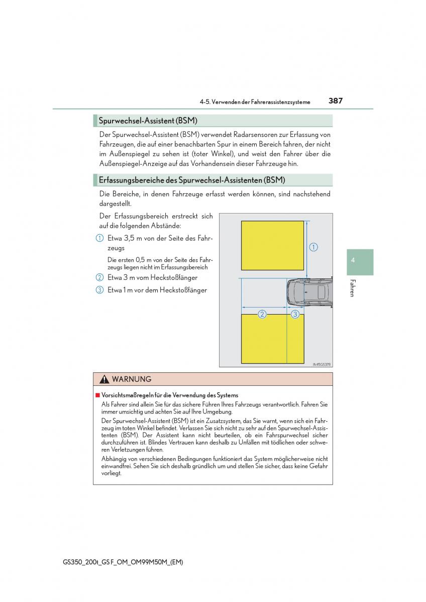 Lexus GS F IV 4 Handbuch / page 387