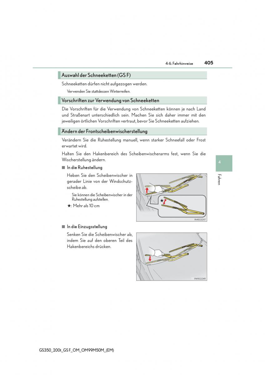 Lexus GS F IV 4 Handbuch / page 405