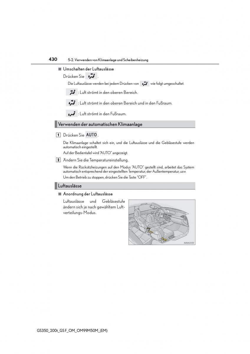 Lexus GS F IV 4 Handbuch / page 430
