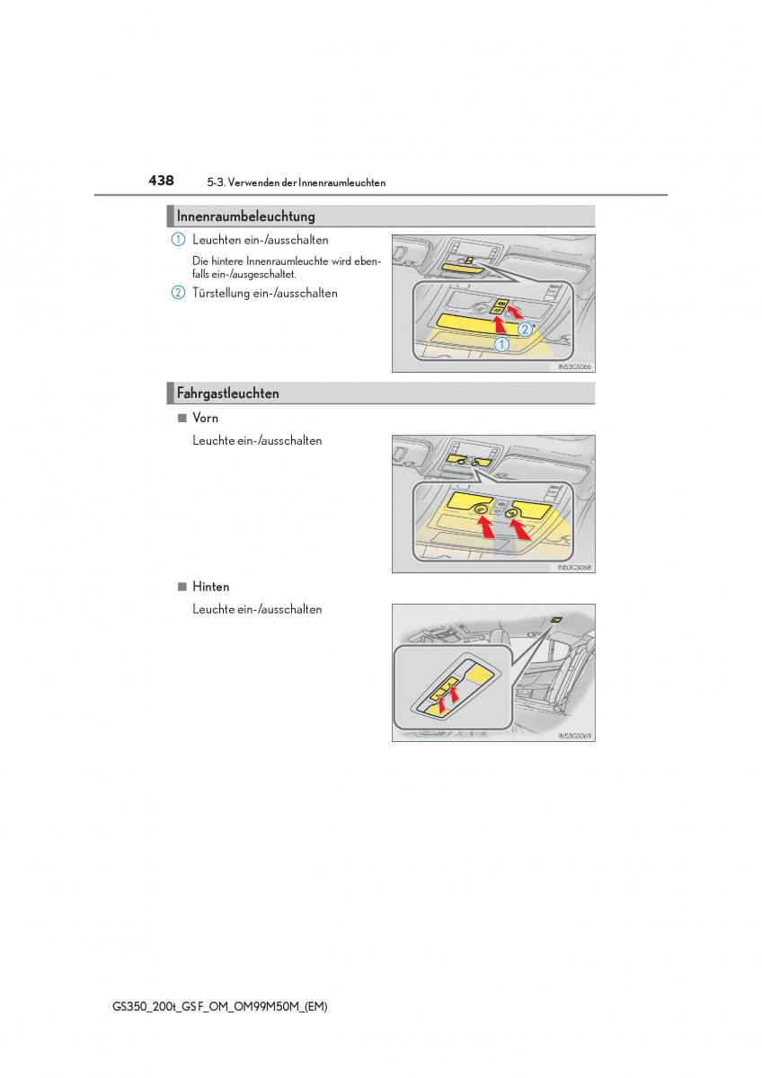 Lexus GS F IV 4 Handbuch / page 438