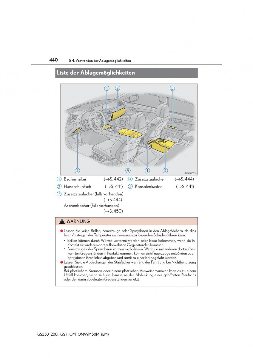 Lexus GS F IV 4 Handbuch / page 440