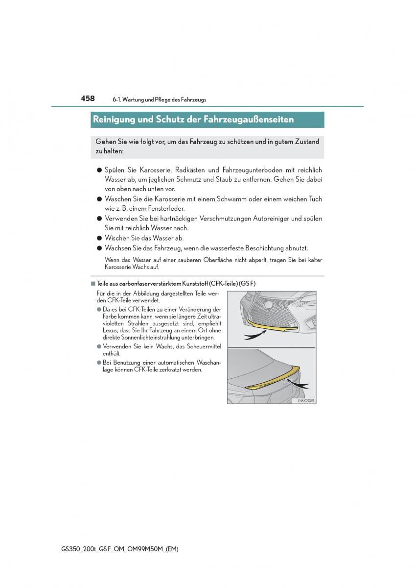 Lexus GS F IV 4 Handbuch / page 458