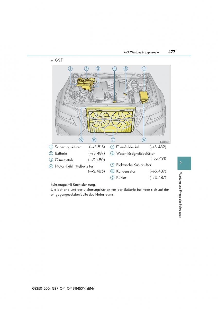 Lexus GS F IV 4 Handbuch / page 477