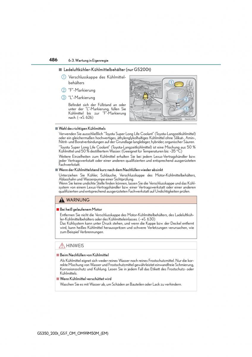 Lexus GS F IV 4 Handbuch / page 486