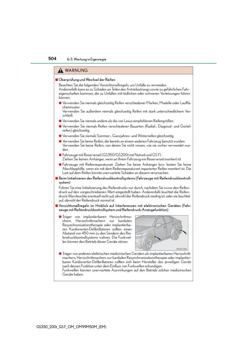 Lexus GS F IV 4 Handbuch / page 504