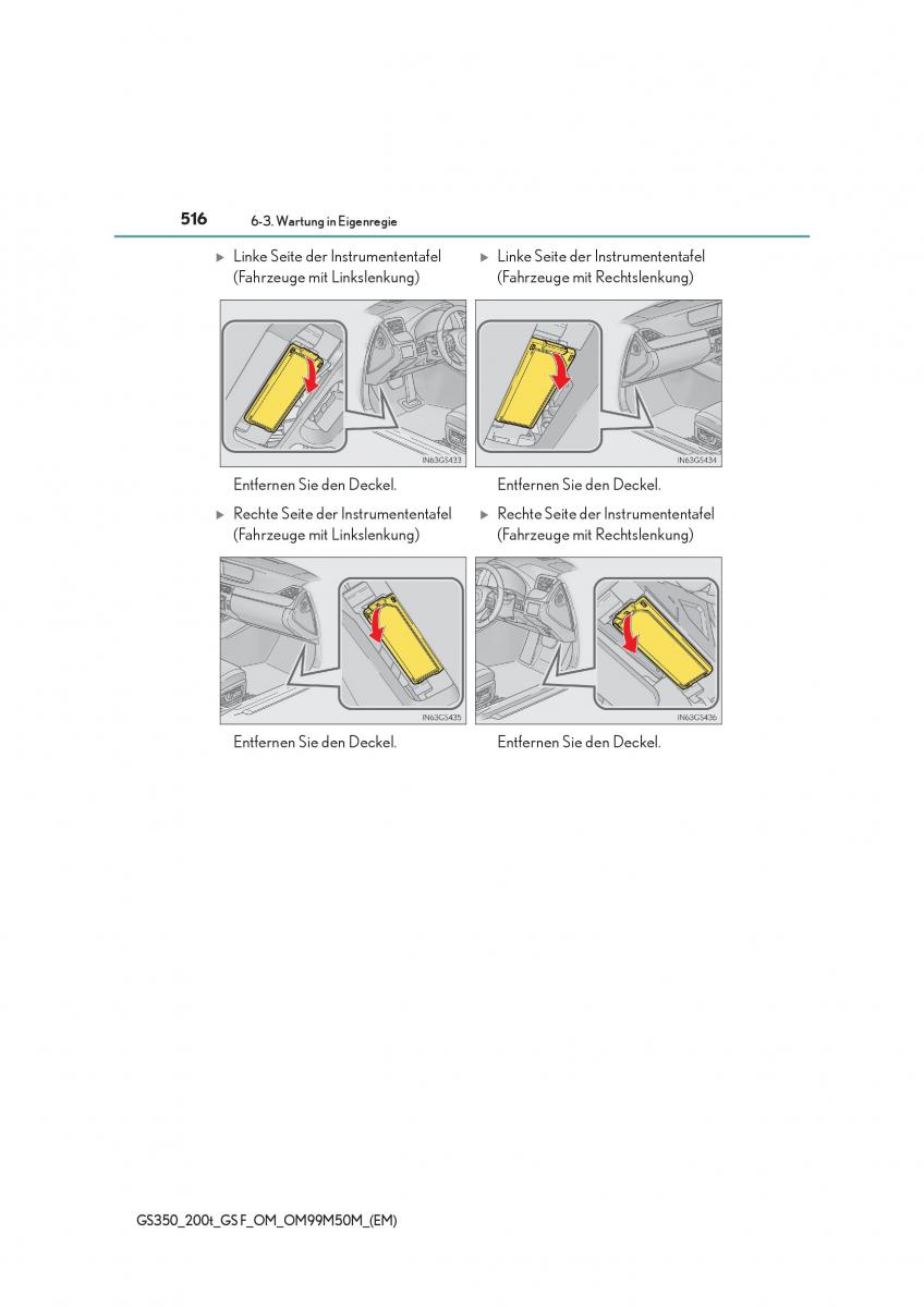 Lexus GS F IV 4 Handbuch / page 516