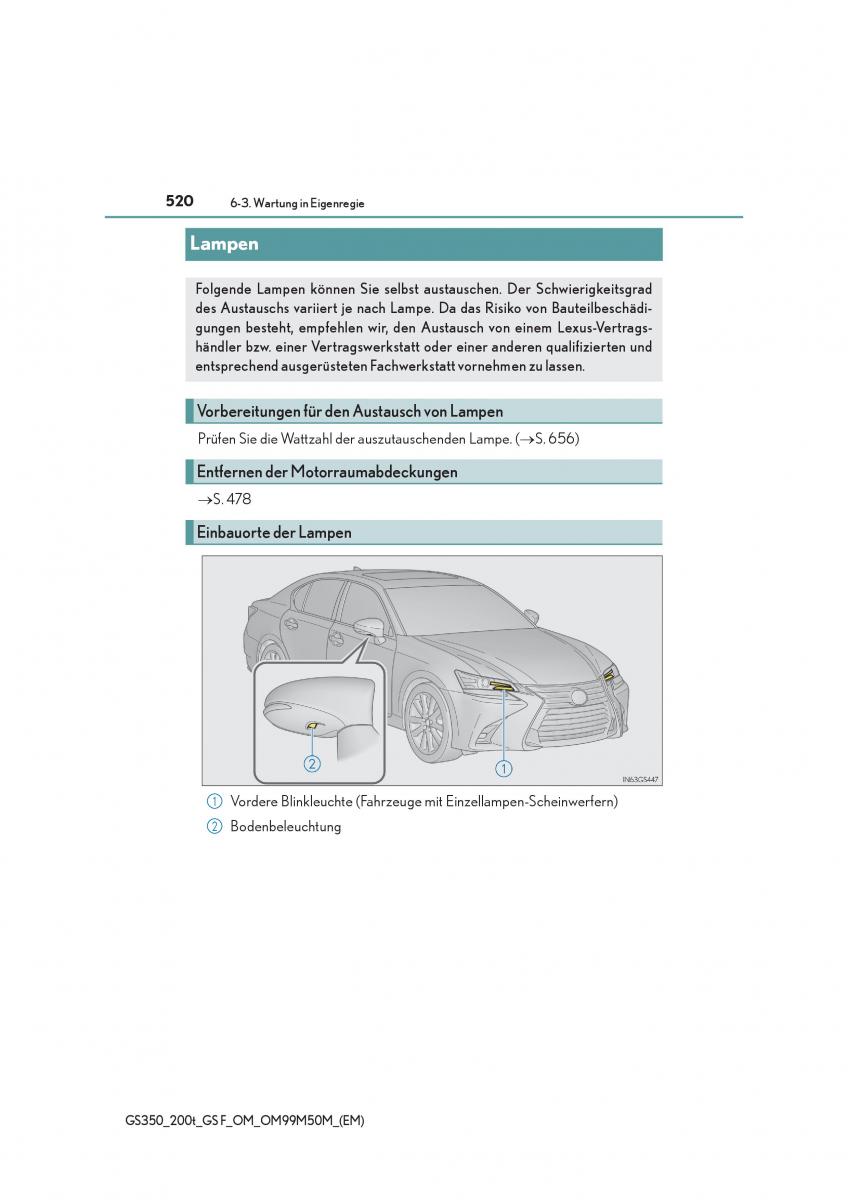 Lexus GS F IV 4 Handbuch / page 520