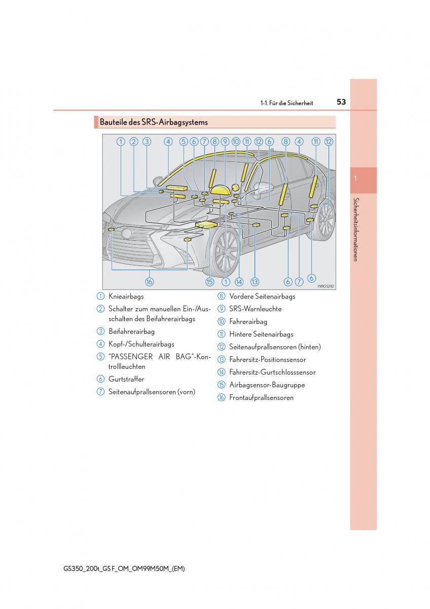 Lexus GS F IV 4 Handbuch / page 53