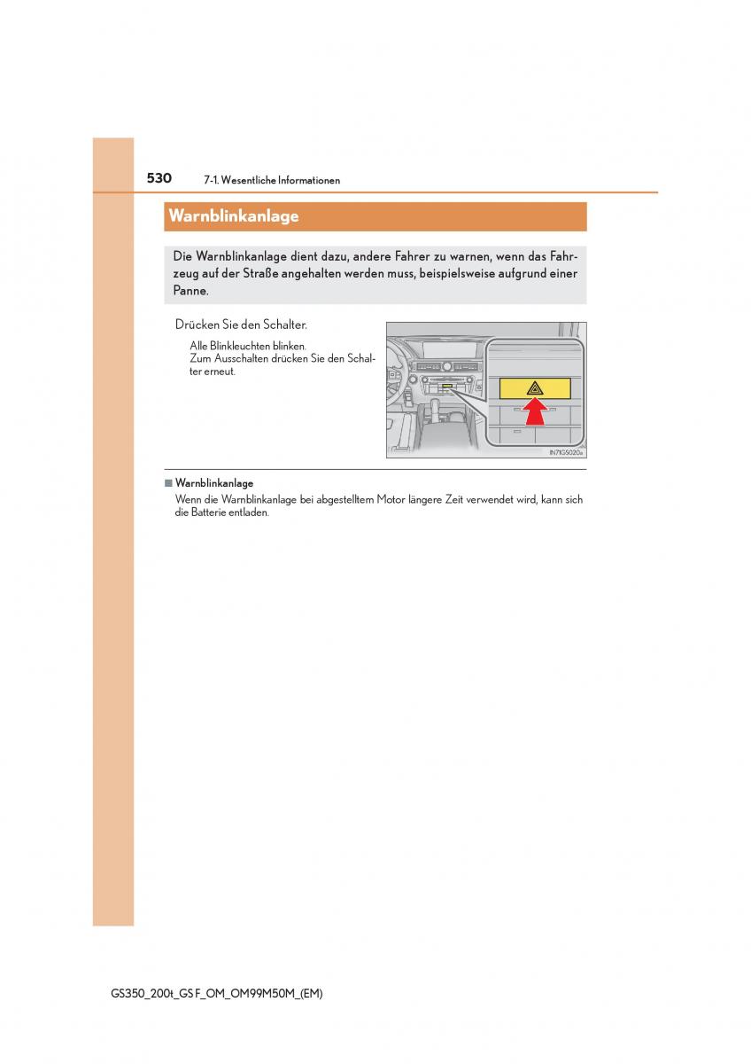 Lexus GS F IV 4 Handbuch / page 530