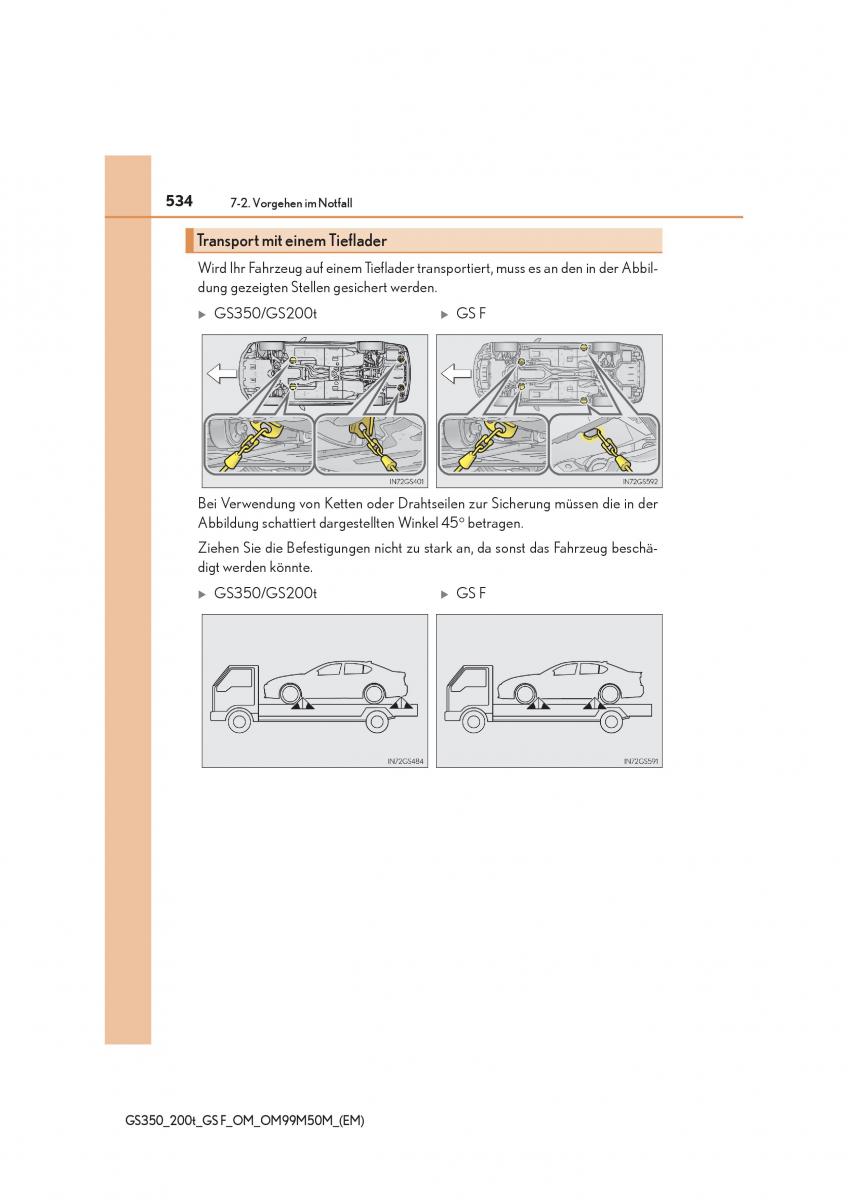 Lexus GS F IV 4 Handbuch / page 534