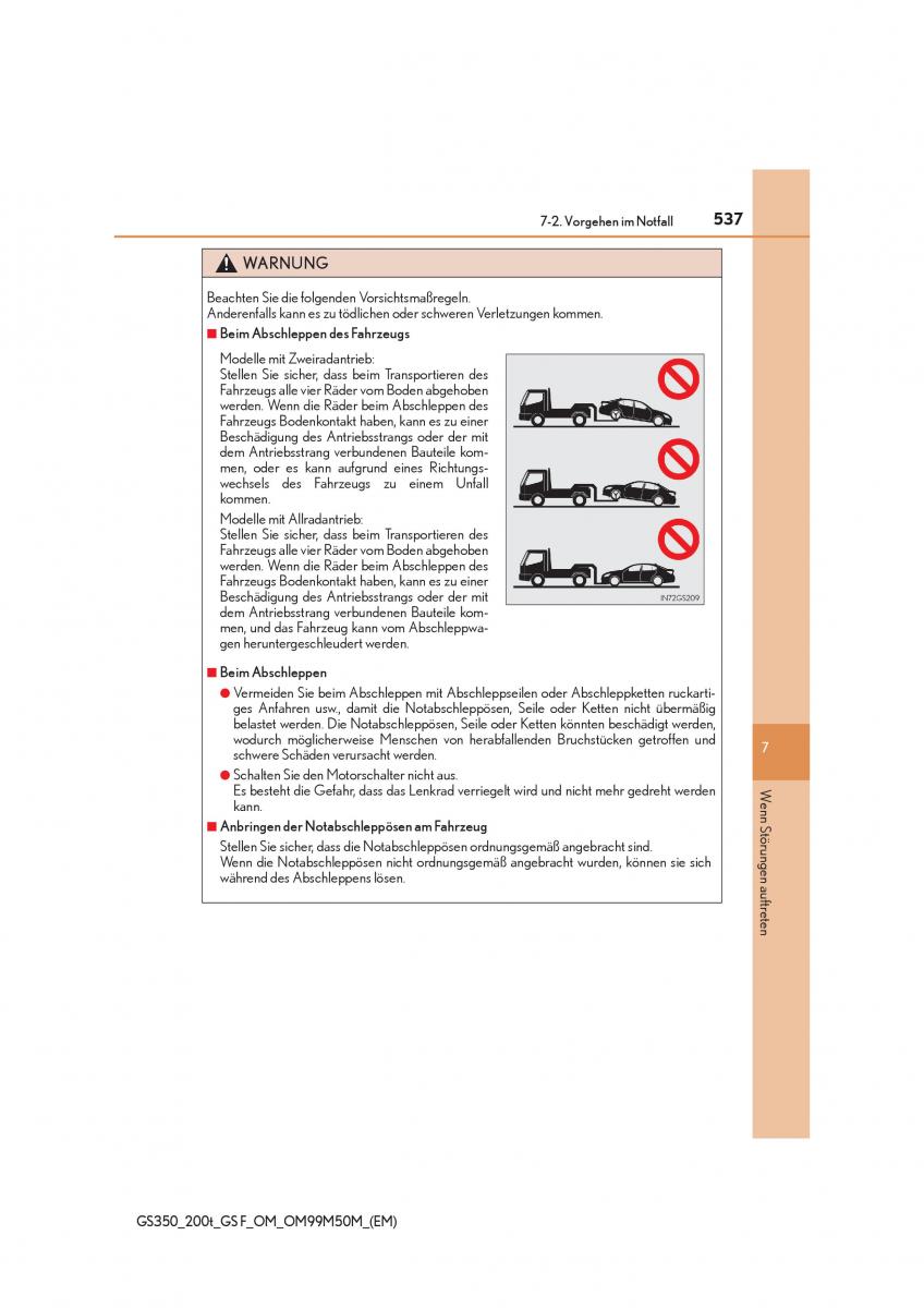 Lexus GS F IV 4 Handbuch / page 537