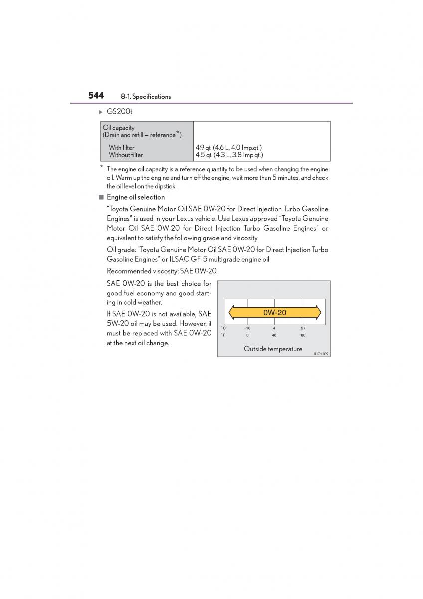 Lexus GS F IV 4 owners manual / page 546