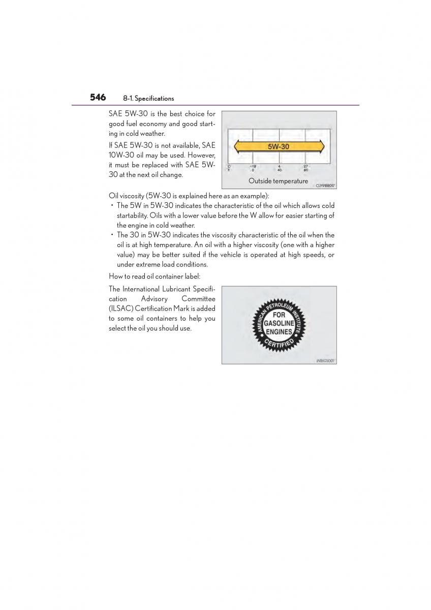 Lexus GS F IV 4 owners manual / page 548