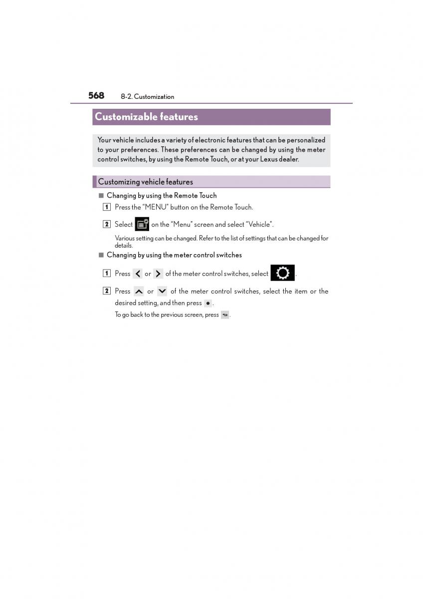 Lexus GS F IV 4 owners manual / page 570