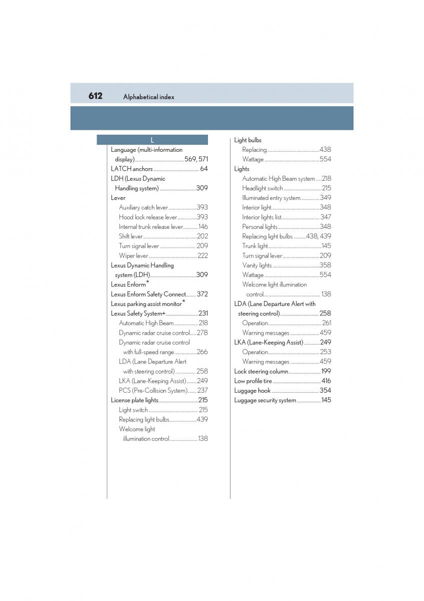 Lexus GS F IV 4 owners manual / page 614