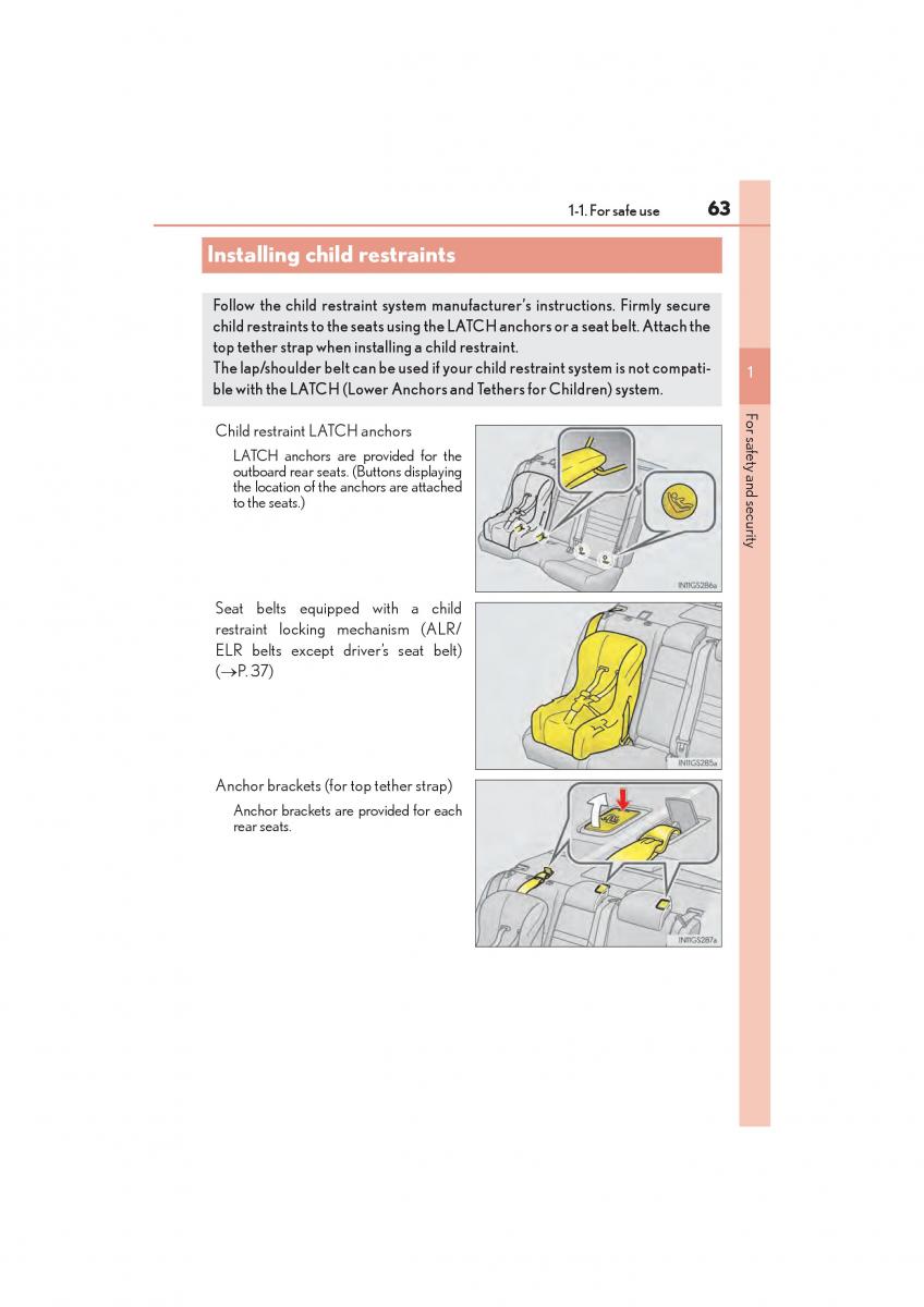 Lexus GS F IV 4 owners manual / page 65