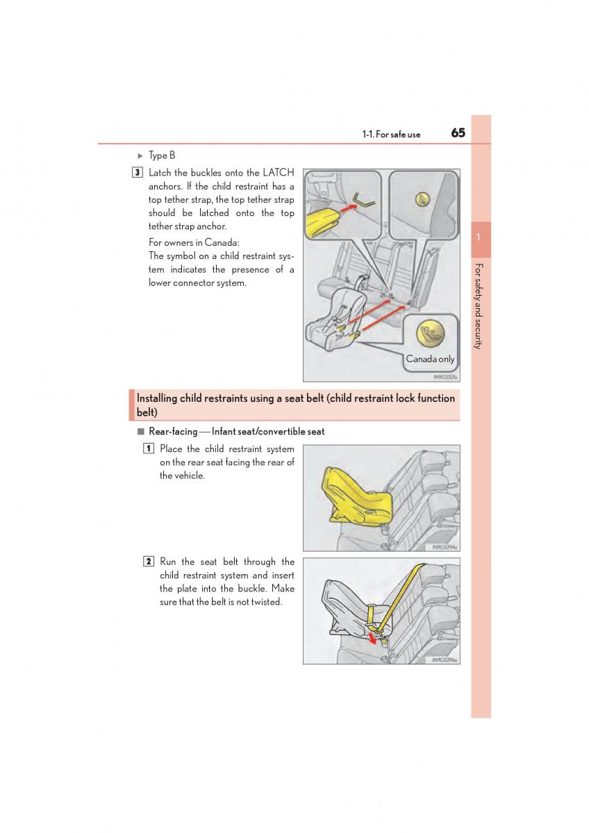 Lexus GS F IV 4 owners manual / page 67