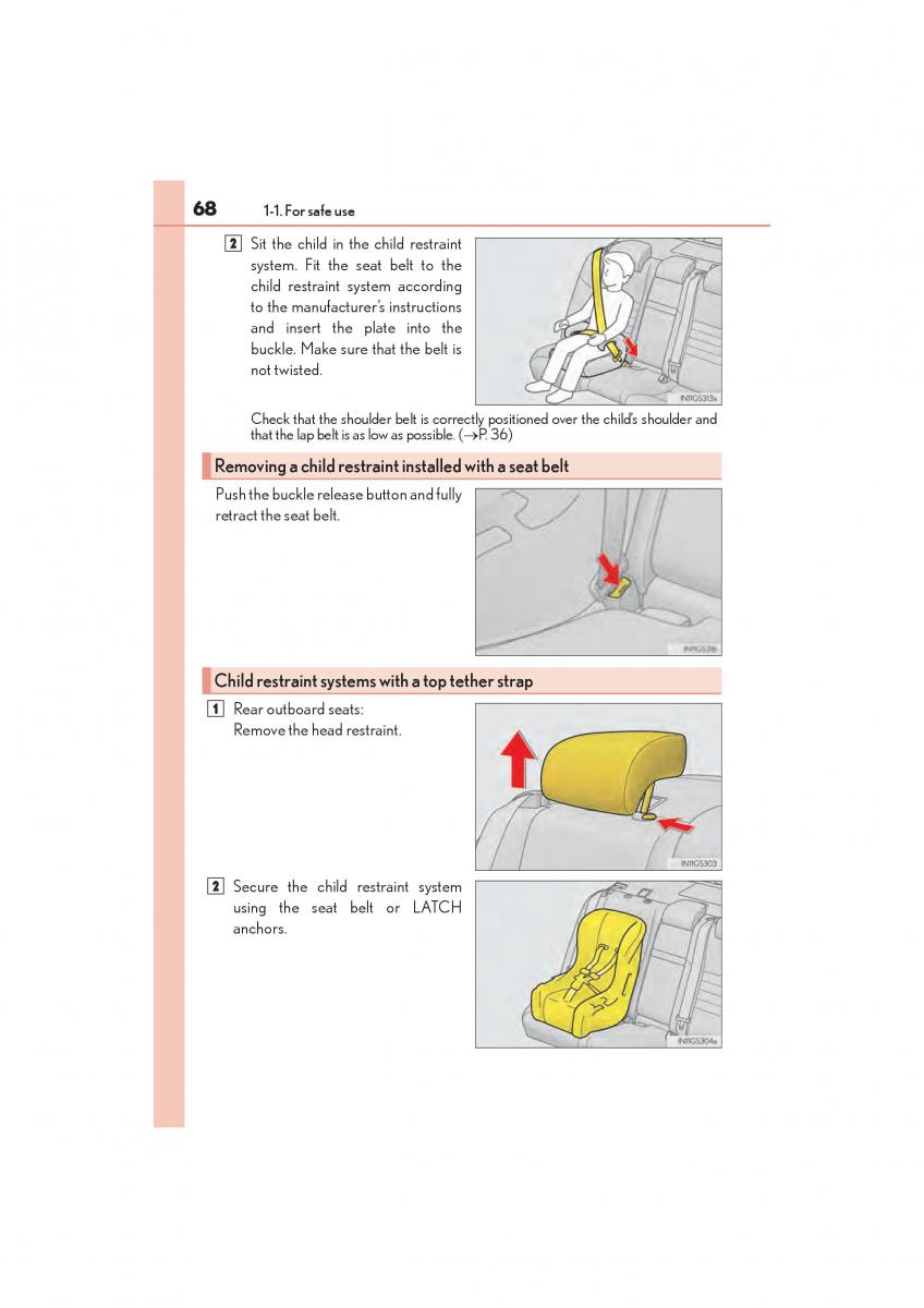 Lexus GS F IV 4 owners manual / page 70