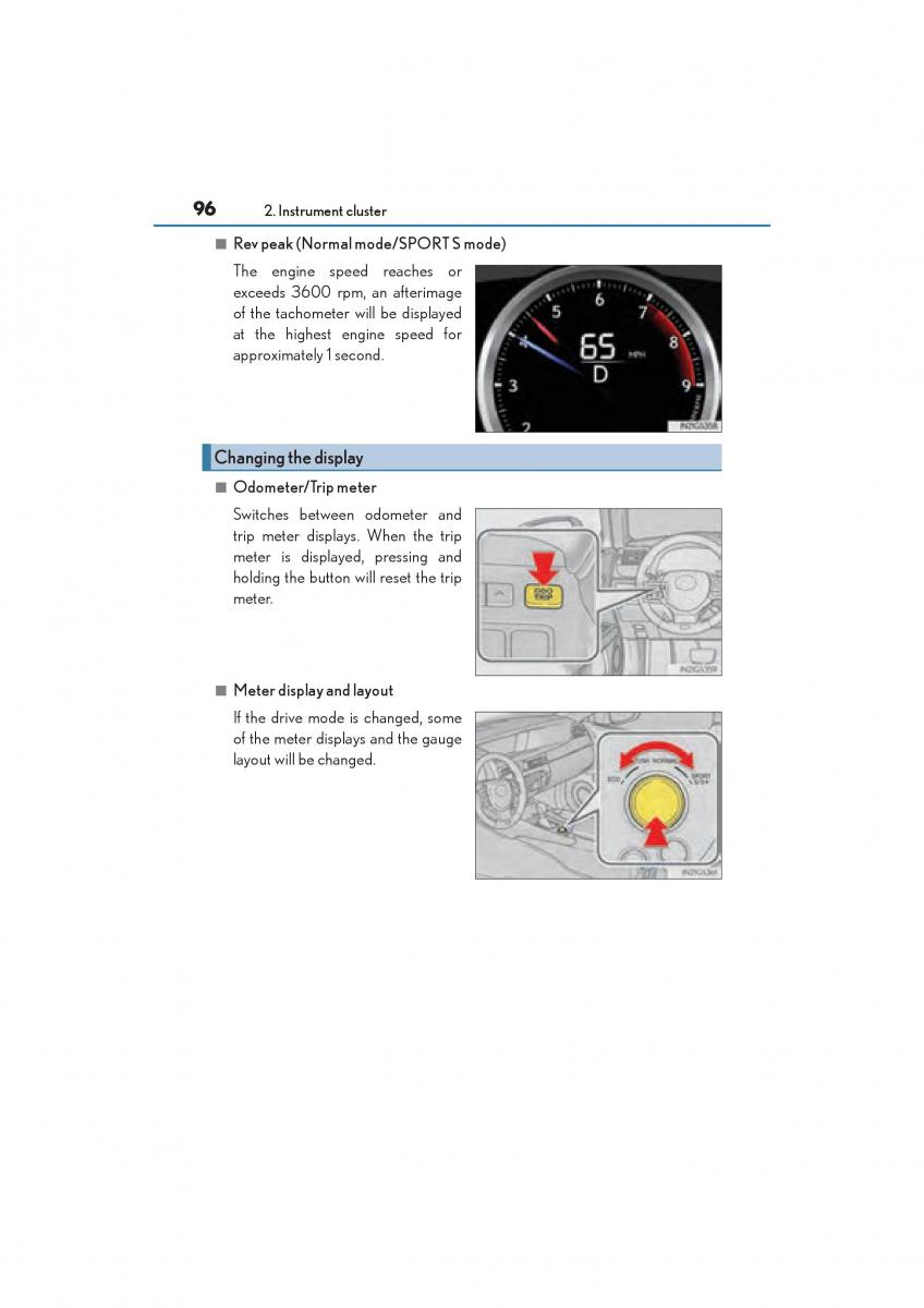 Lexus GS F IV 4 owners manual / page 98