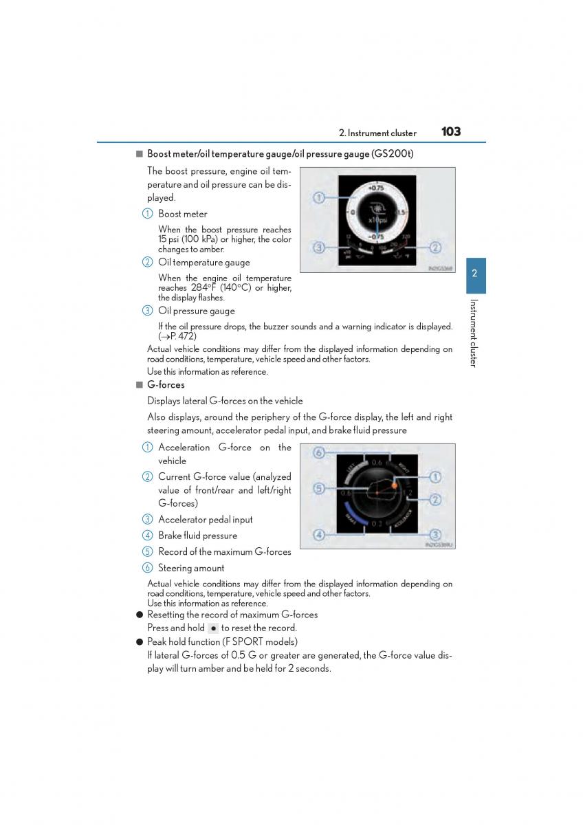 Lexus GS F IV 4 owners manual / page 105