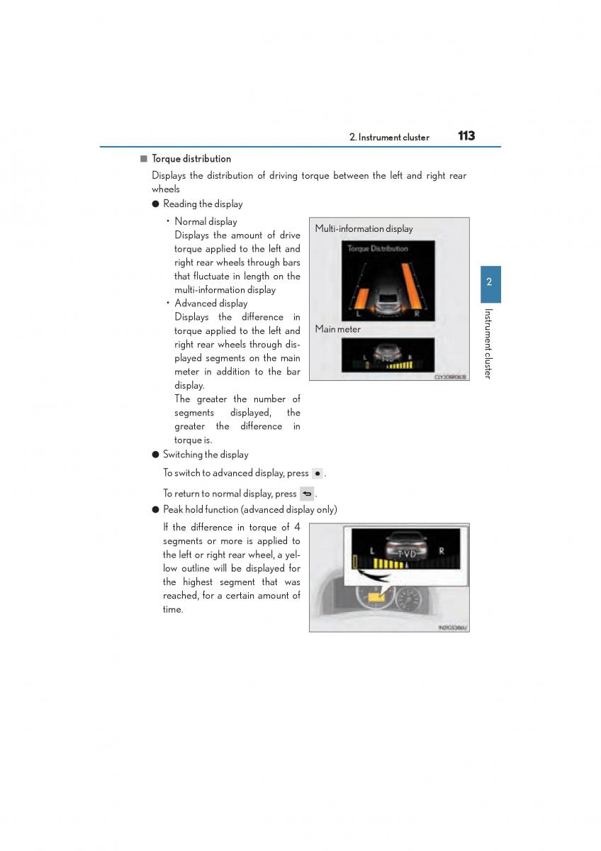 Lexus GS F IV 4 owners manual / page 115