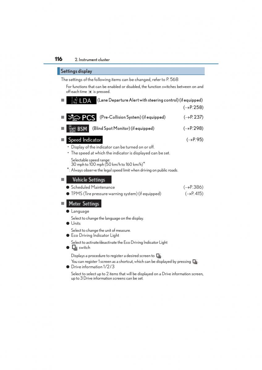 Lexus GS F IV 4 owners manual / page 118