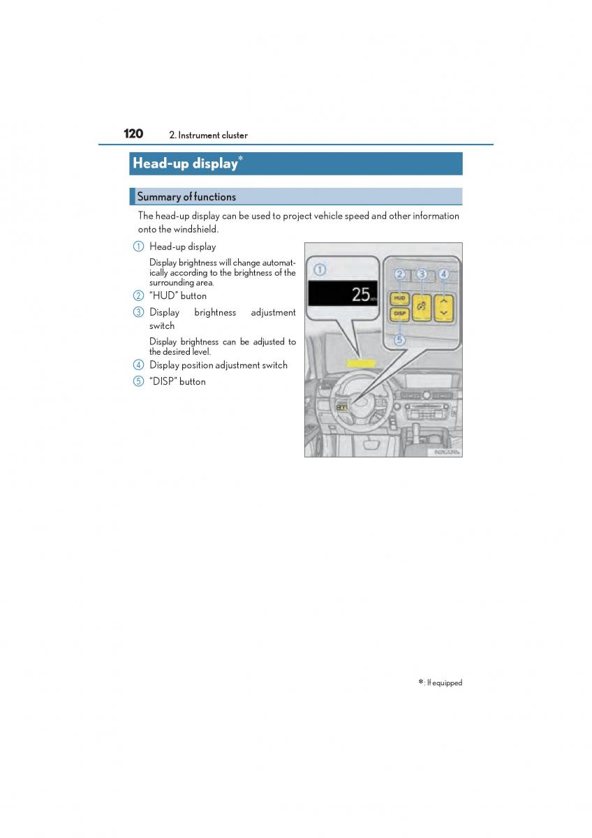 Lexus GS F IV 4 owners manual / page 122