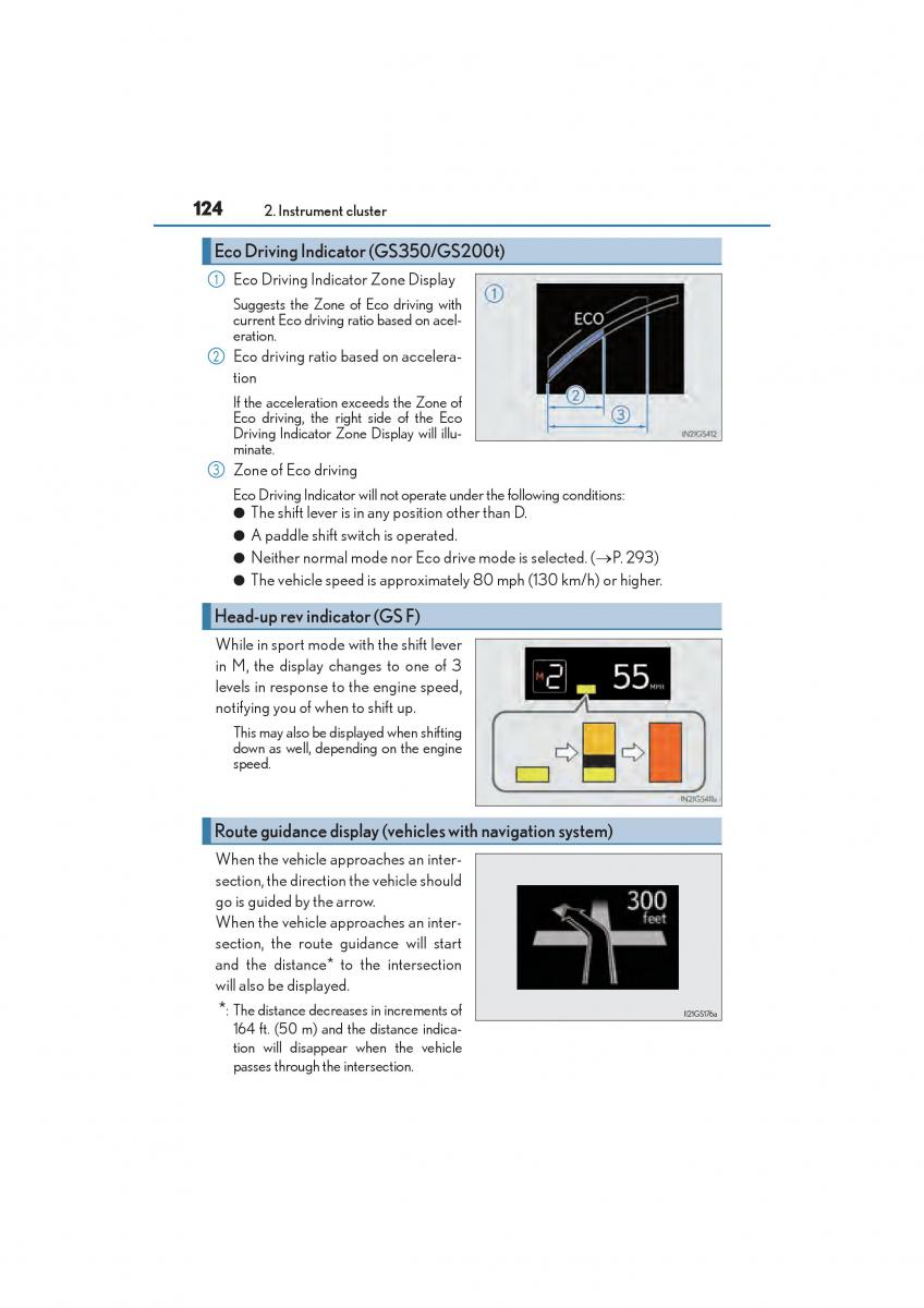 Lexus GS F IV 4 owners manual / page 126