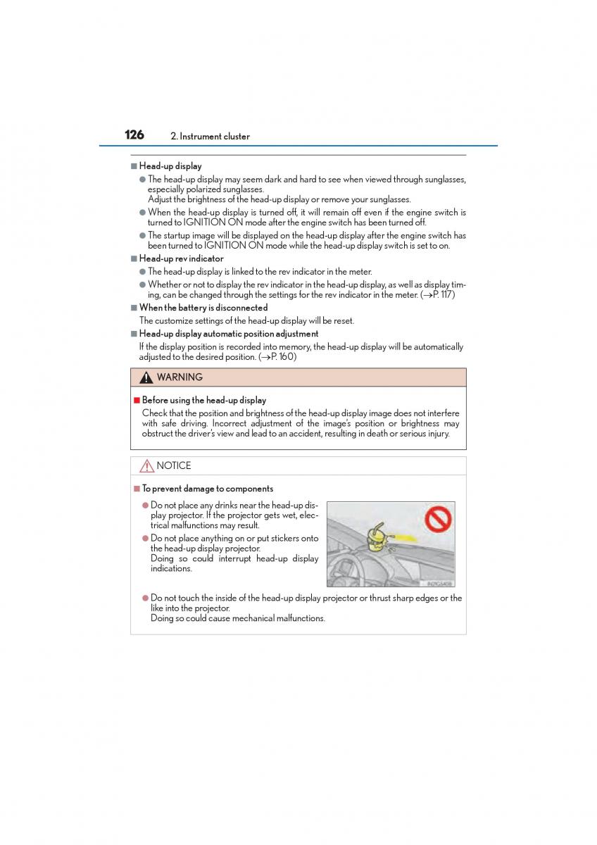 Lexus GS F IV 4 owners manual / page 128