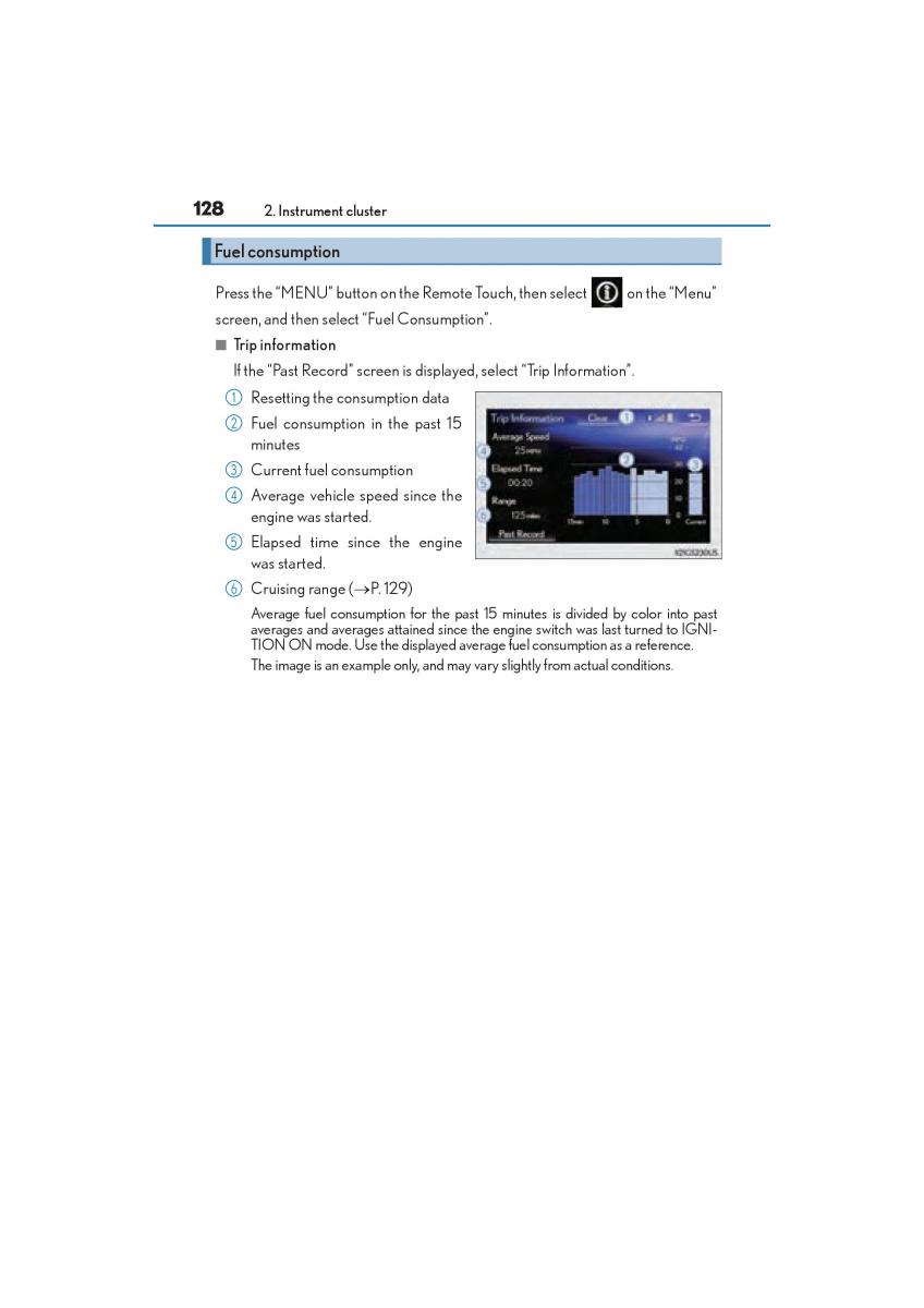 Lexus GS F IV 4 owners manual / page 130