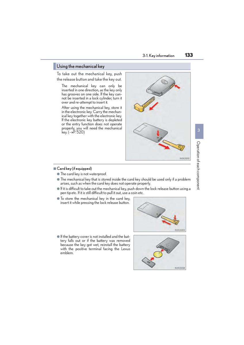 Lexus GS F IV 4 owners manual / page 135