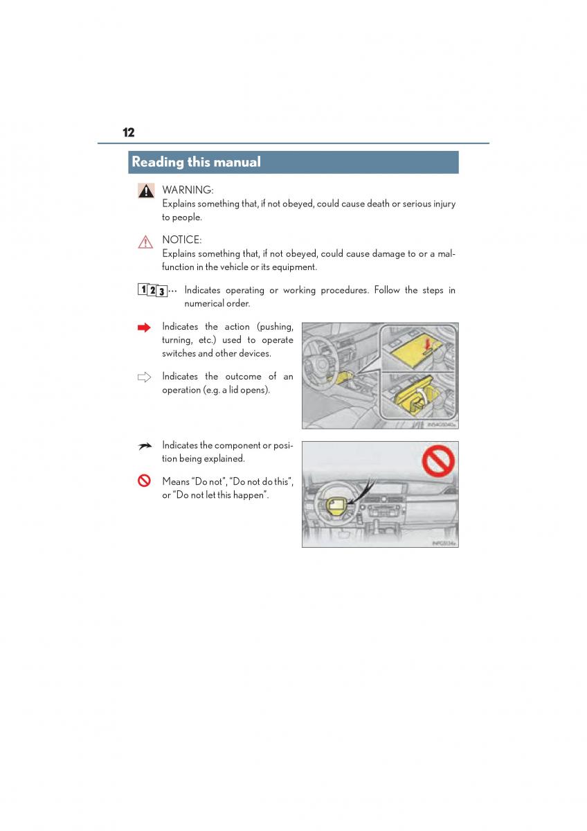 Lexus GS F IV 4 owners manual / page 14