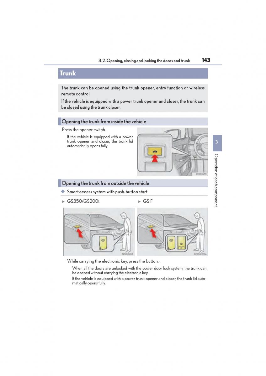 Lexus GS F IV 4 owners manual / page 145