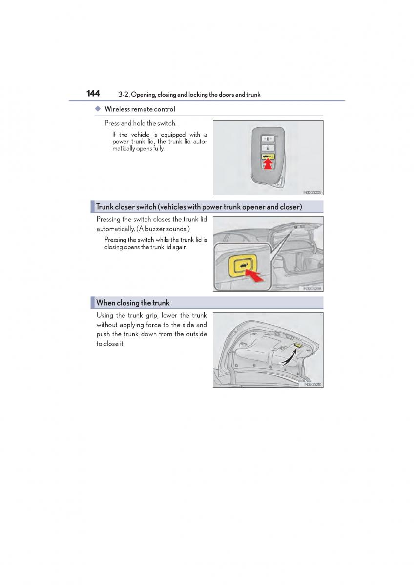 Lexus GS F IV 4 owners manual / page 146