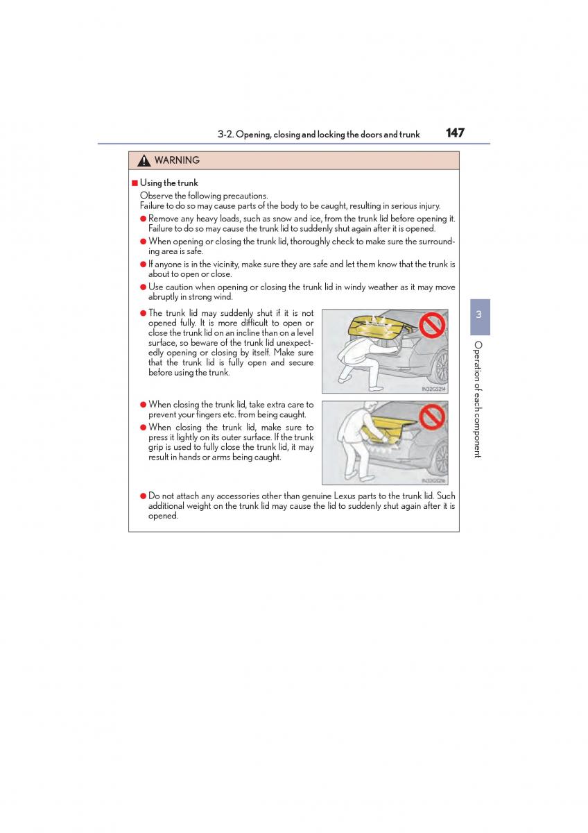 Lexus GS F IV 4 owners manual / page 149