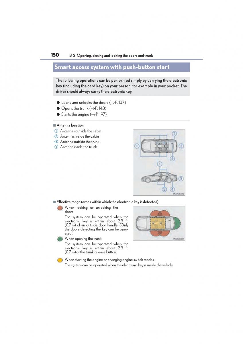 Lexus GS F IV 4 owners manual / page 152