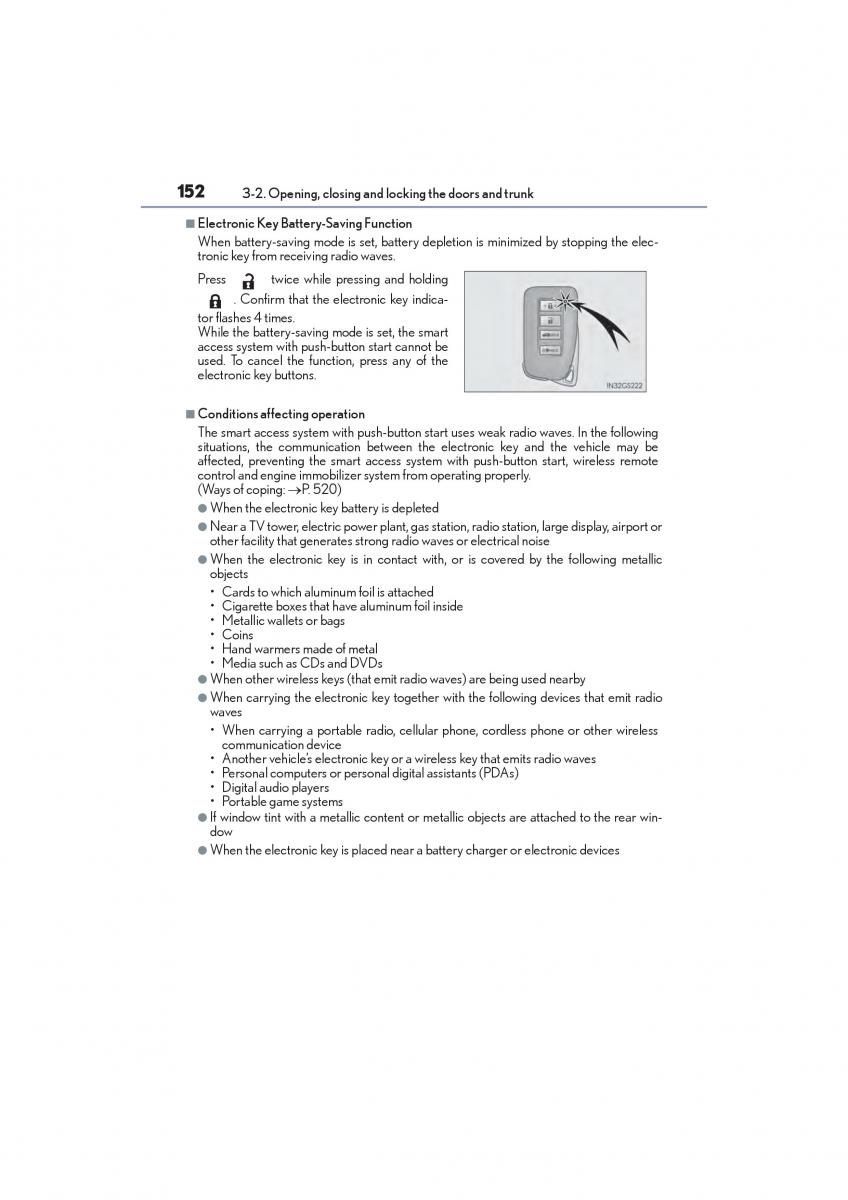 Lexus GS F IV 4 owners manual / page 154