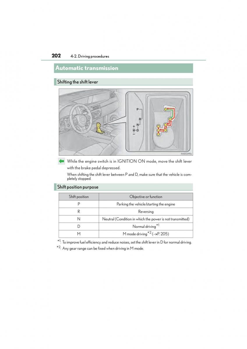 Lexus GS F IV 4 owners manual / page 204